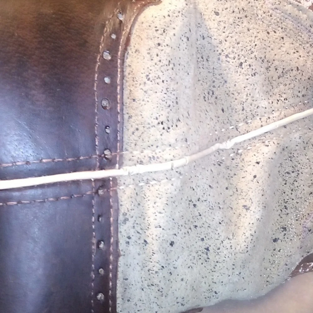 Justin Gypsy Floral Brown Leather Square Soft Toe Cowgirl Western Boots -Size 9B - Picture 4 of 15